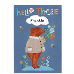 Kids Card Factory Personalised Lindsay Loves To Draw Card - Hello There