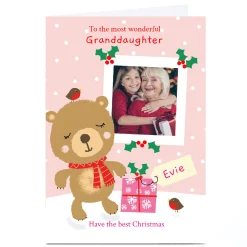 Outlet Personalised Lindsay Loves To Draw Christmas Card - Wonderful Granddaughter Christmas|Photo