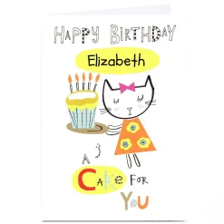 Best Personalised Lindsay Loves To Draw Birthday Card - Cake For You Kids For Friend|Female Friend