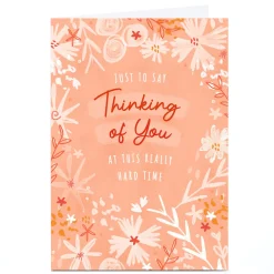 Outlet Personalised Little Mono Card - Thinking of You Sympathy|Just To Say