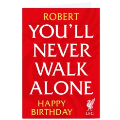 Personalised Liverpool FC Birthday Card Kids For Kids|Birthday