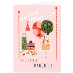 Card Factory Personalised Lucy Hook Birthday Card - To A Lovely...