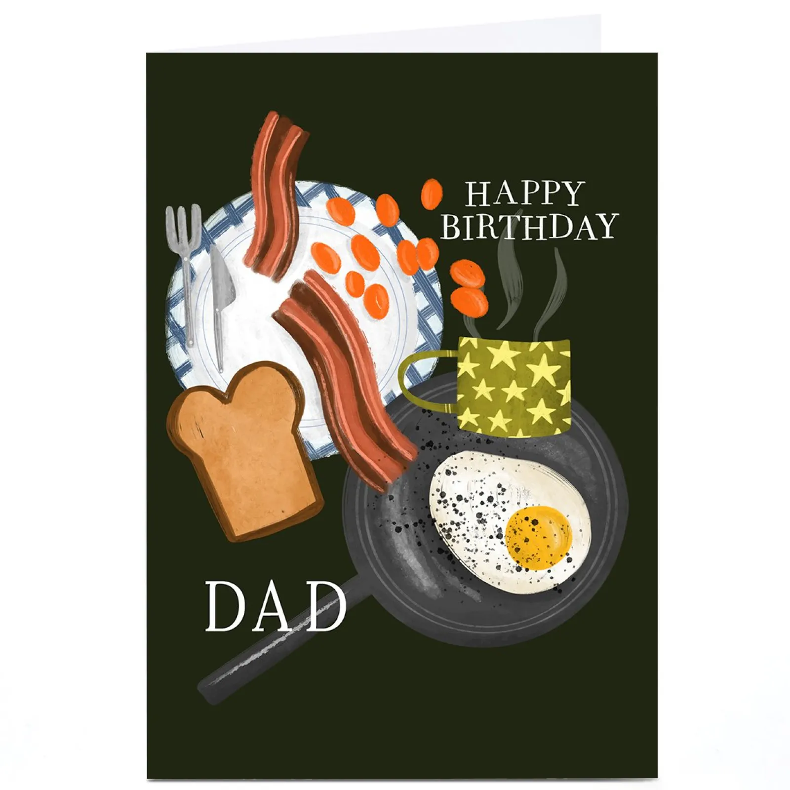 Sale Personalised Lucy Hook Birthday Card - Fry Up For Dad|Dad