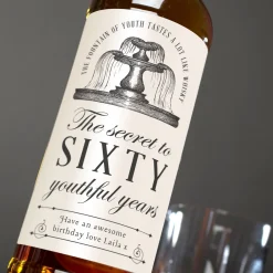 Personalised Malt Whisky - Fountain Of Youth 60 60Th Birthday|Gifts For Him
