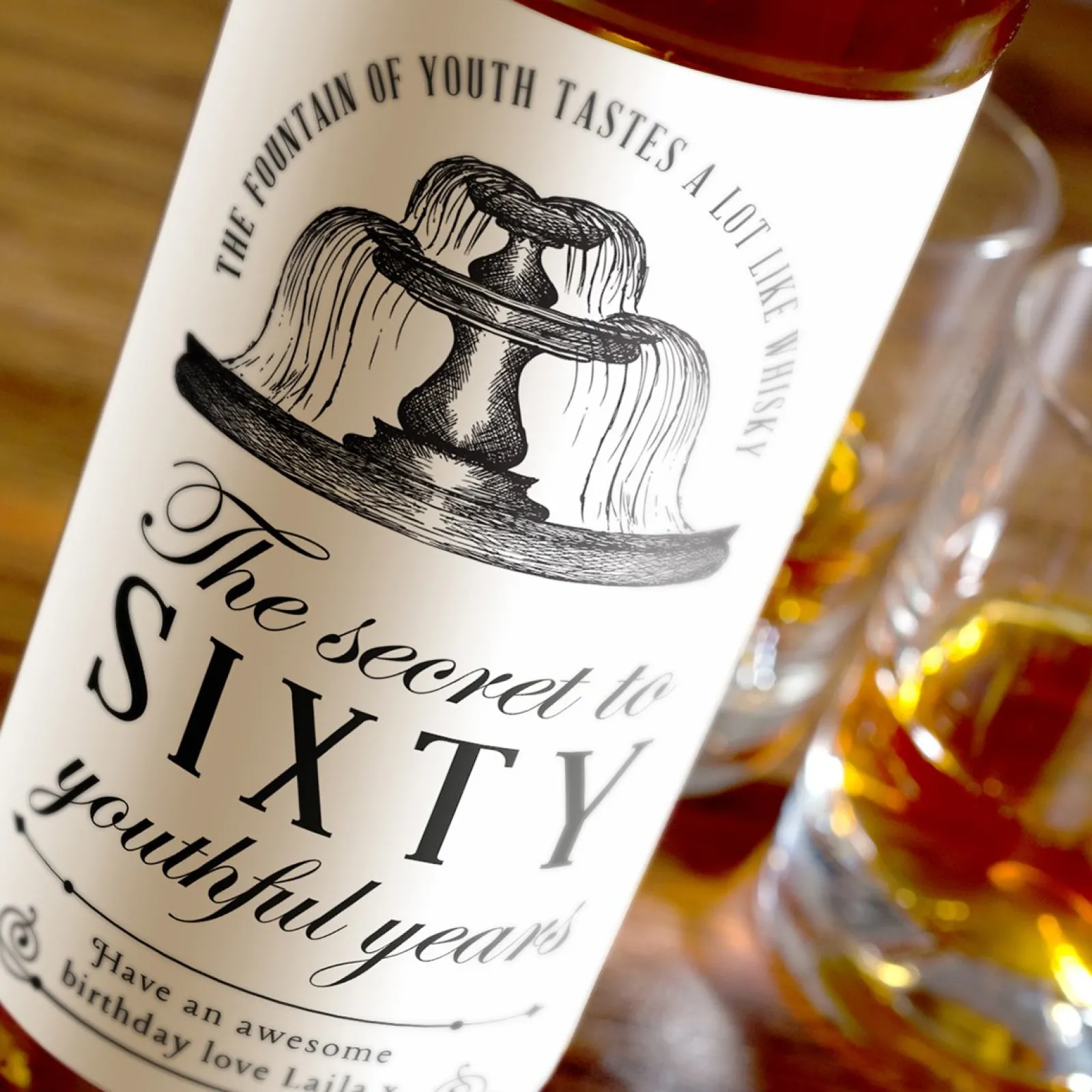 Personalised Malt Whisky - Fountain Of Youth 60 60Th Birthday|Gifts For Him