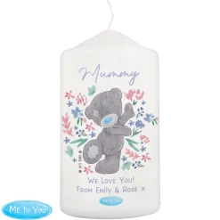 Hot Personalised Me To You Floral Pillar Candle Scented Candles|Gifts For Her