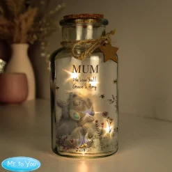Sale Personalised Me to You Floral LED Glass Jar Jewellery & Keepsakes|Gifts For Her