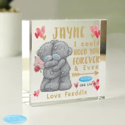 Sale Personalised Me To You Hold You Forever Crystal Token Jewellery & Keepsakes|Glassware