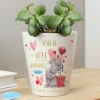 Outlet Personalised Me To You Love Grows Plant Pot Jewellery & Keepsakes|Gifts For Her