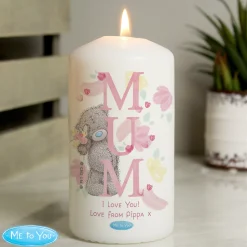 Card Factory Personalised Me to You MUM Pillar Candle