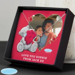 Card Factory Personalised Me To You Photo Upload Sterling Silver Heart Necklace & Box
