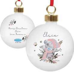 Hot Personalised Me To You Tatty Teddy Cosy Winter Christmas Bauble Christmas Gifts|Gifts For Her
