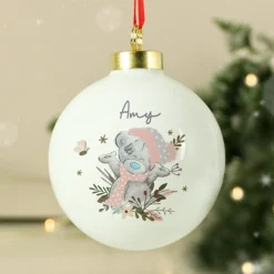 Hot Personalised Me To You Tatty Teddy Cosy Winter Christmas Bauble Christmas Gifts|Gifts For Her