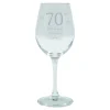 Outlet Personalised Milestone Age Wine Glass - Butterflies, Editable Age, Name & Message 70Th Birthday|Personalised Glasses