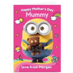 Card Factory Personalised Minions Mother's Day Card - Mummy