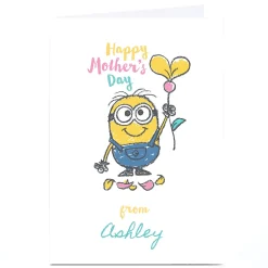 Discount Personalised Minions Mother's Day Card - Minion Sketch Tv & Film