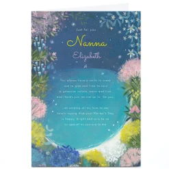 Card Factory Personalised Mother's Day Card - Just for you Nanna