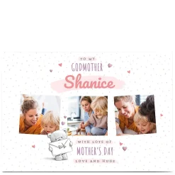 Card Factory Personalised Mother's Day Photo Card - HUGS To my Godmother