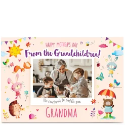 Card Factory Personalised Mother's Day Photo Card - From the Grandchildren