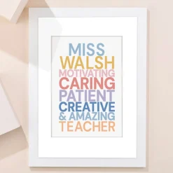 Card Factory Personalised Motivating Caring Portrait Print