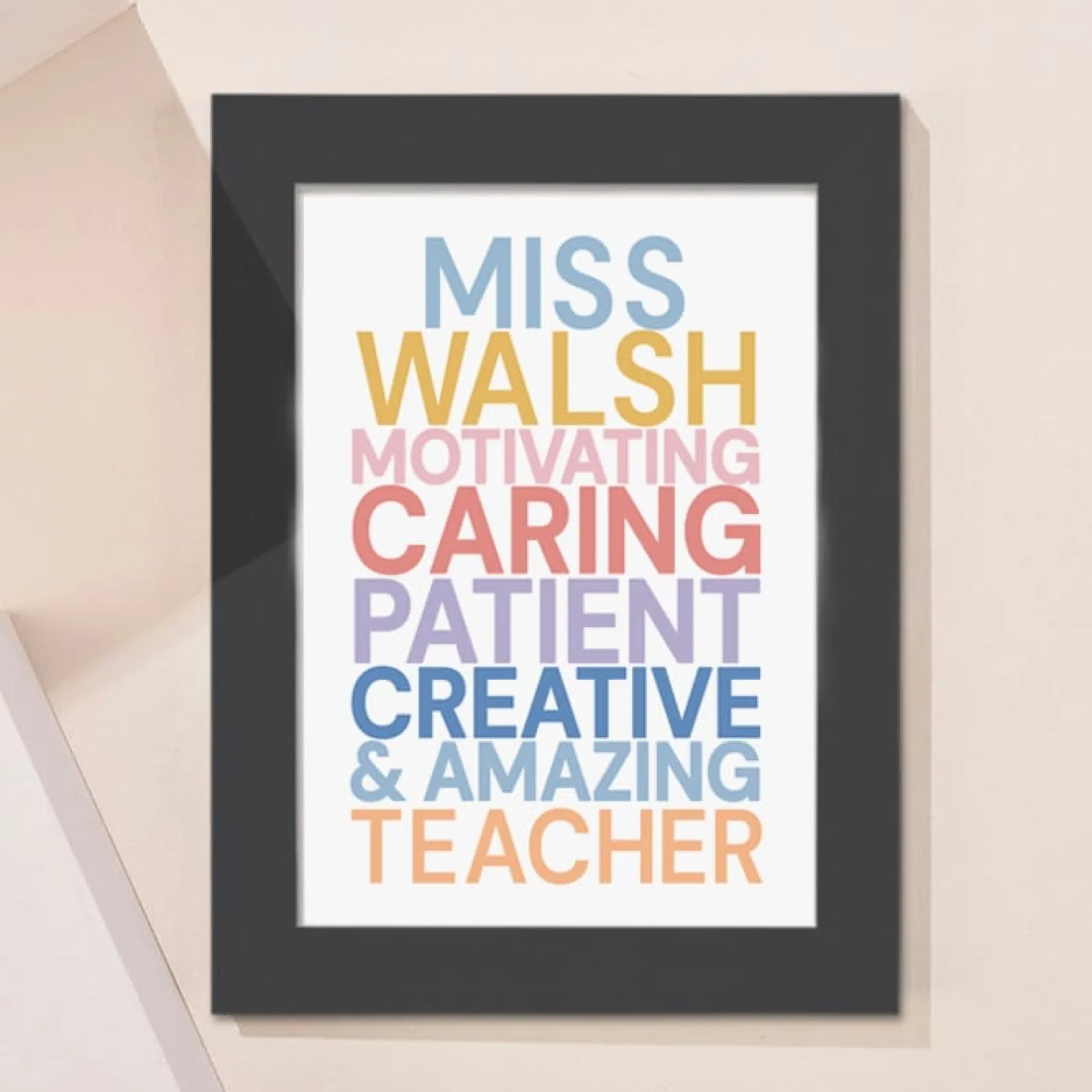 Card Factory Personalised Motivating Caring Portrait Print