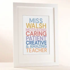 Card Factory Personalised Motivating Caring Portrait Print