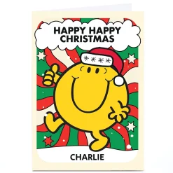 Sale Personalised Mr Men & Little Miss Christmas Card - Happy Happy Tv & Film|Christmas