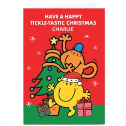 Personalised Mr Men & Little Miss Christmas Card - Tickle-tastic Tv & Film|Christmas