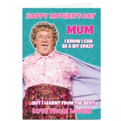 Discount Personalised Mrs. Brown's Boys Mother's Day Card - A Bit Crazy Tv & Film|Funny