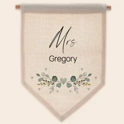 Card Factory Personalised Mrs Canvas Hanging Sign