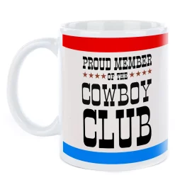 New Personalised Mug - Proud Member of the Cowboy Club Personalised Mugs|Mugs