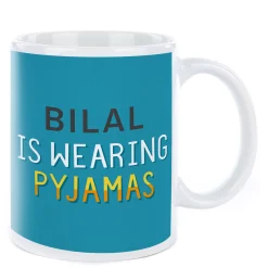 Card Factory Personalised Mug - Wearing Pyjamas WFH