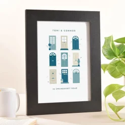 Best Personalised Names Front Doors Portrait Print Personalised Canvas & Wall Art|Photo Prints & Wall Art