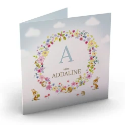 Card Factory Personalised New Baby Card - A,B,C Is For