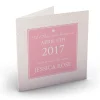 Sale Personalised New Baby Card - A Star Was Born Pink Invitations|Premium Square