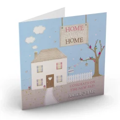Discount Personalised New Home Card - Home Sweet Home Premium Square|New Home
