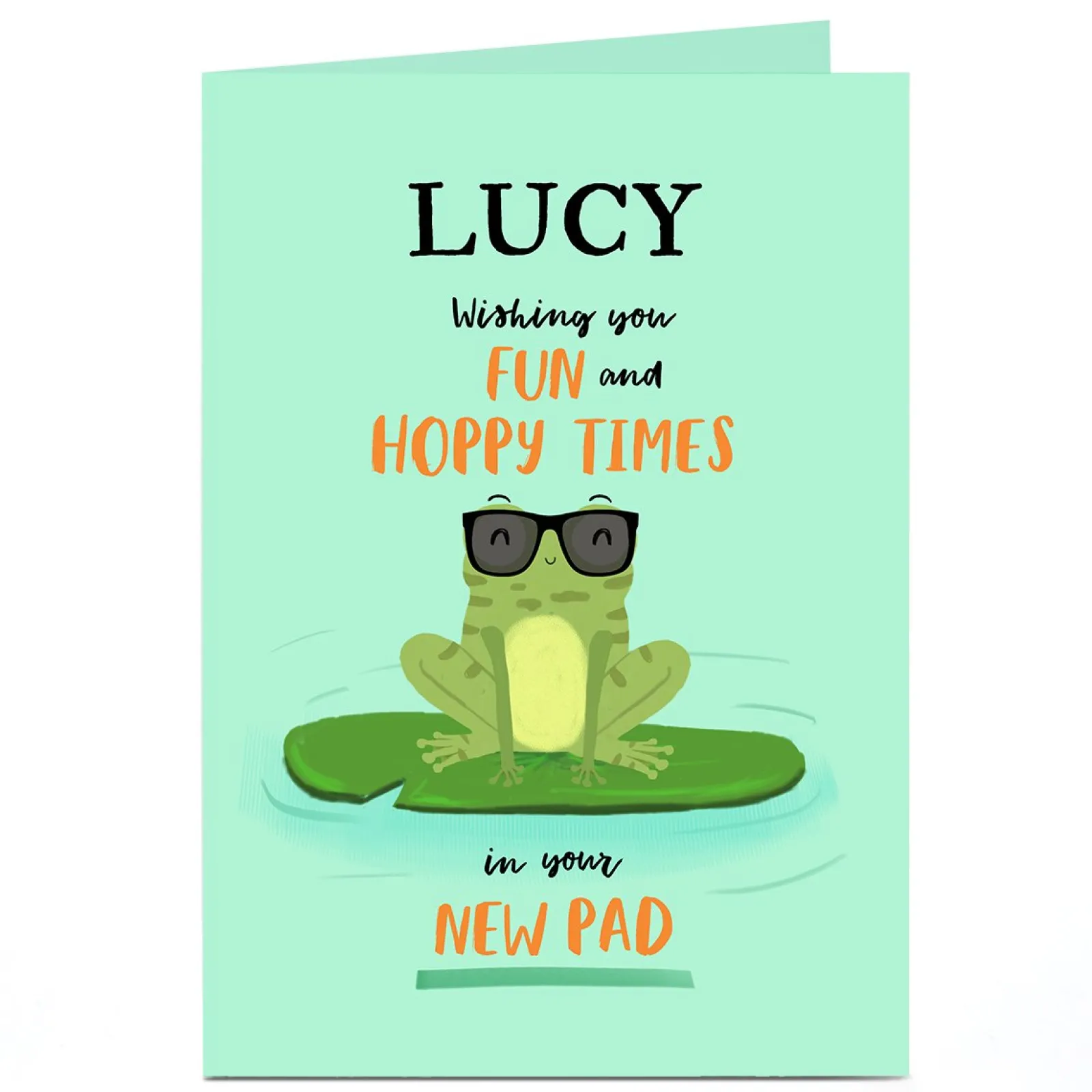 Discount Personalised New Home Card - Fun & Hoppy Times Funny|New Home