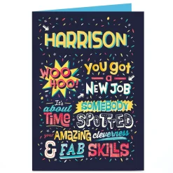 Sale Personalised New Job Card - Fab Skills New Job