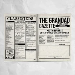 Clearance Personalised Newspaper - The Grandad Times Personalised Jewellery And Keepsakes|Jewellery & Keepsakes