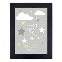 Clearance Personalised Night Sky Print - Dream Big Little One 1St Birthday|Personalised Canvas & Wall Art