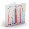 Online Personalised Nik Golesworthy Birthday Card - Colourful Candles Premium Square|Photo