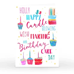 Card Factory Personalised Nik Golesworthy Birthday Card - Birthday Cake Day