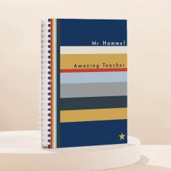 Personalised Notebook - Amazing Teacher Stripes Personalised Notebooks And Stationery|Notebooks & Stationery