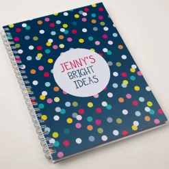 Card Factory Personalised Notebook - Bright Idea Spots