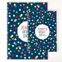Card Factory Personalised Notebook - Bright Idea Spots