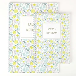 Card Factory Personalised Notebook - Flowers Pattern