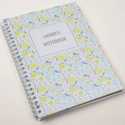 Card Factory Personalised Notebook - Flowers Pattern
