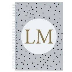 Card Factory Personalised Notebook - Initials On Dots