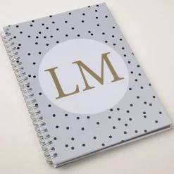 Card Factory Personalised Notebook - Initials On Dots