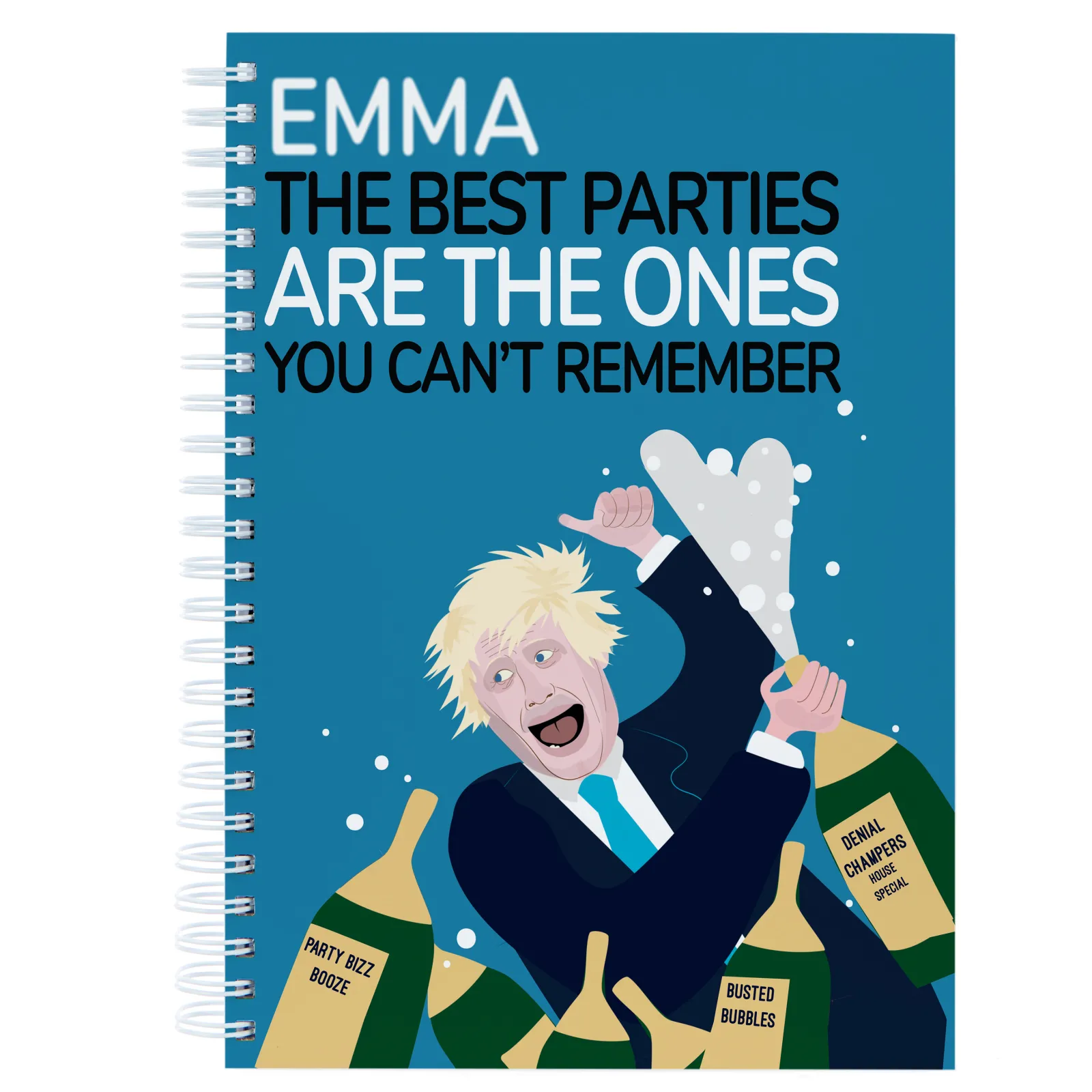 Card Factory Personalised Notebook - The Best Parties...